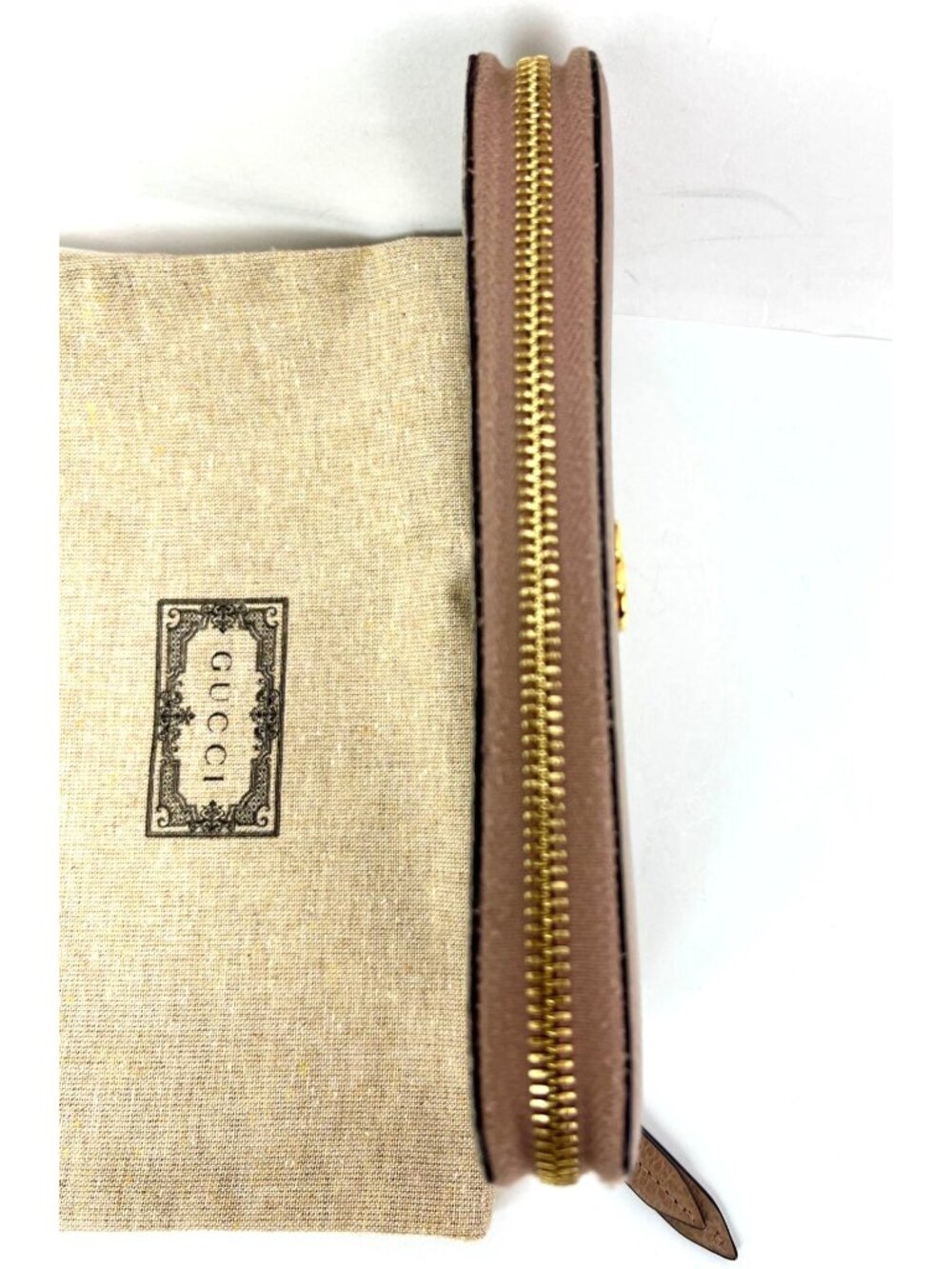Gucci GG Marmont Zip Around Wallet Porcelain Rose - Picture 11 of 13